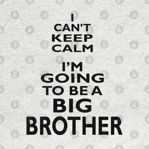 I Can't Keep Calm I'm Going To Be A Big Brother by PeppermintClover